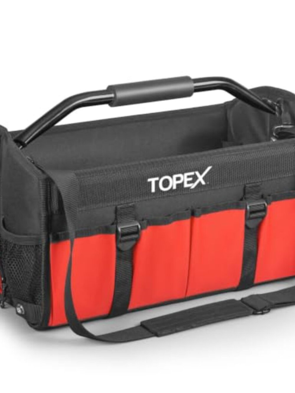 16 Inch Open-Top Tool Tote Bag 16 Multi-Pocket Foldable Oxford Fabric
